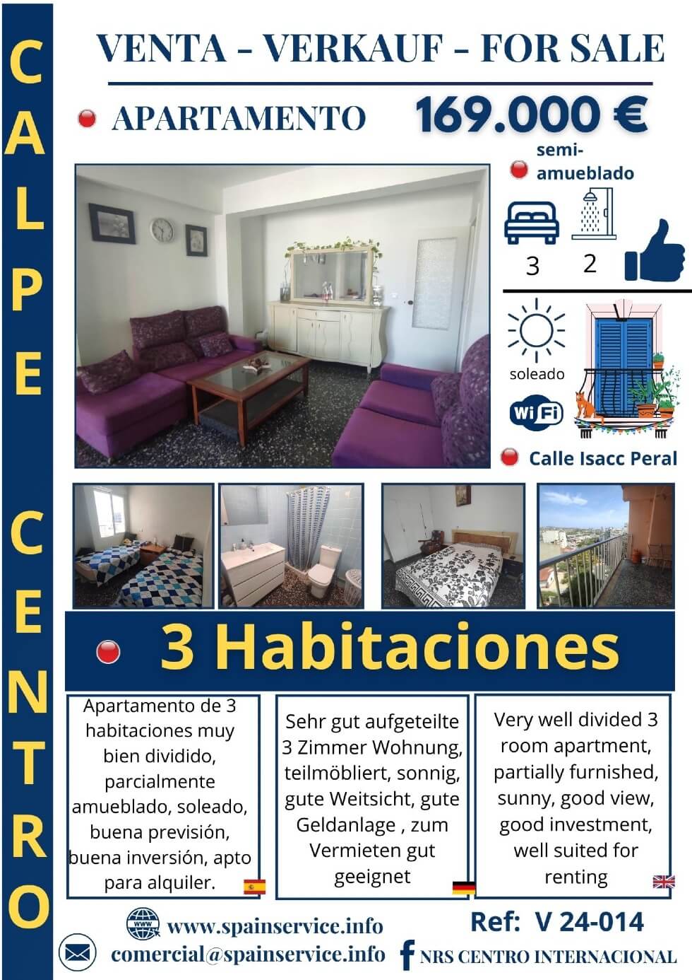 Venta de Apartamento en Calpe - V 24-014 Garvimar